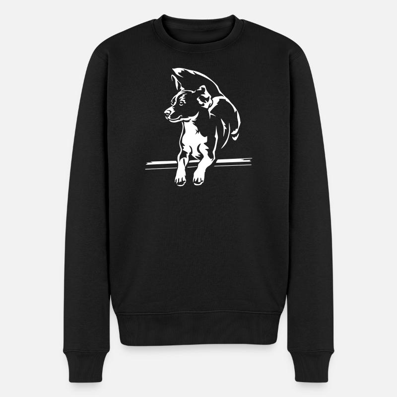 Beagle « Black Edition » - Pull Premium bio Homme - noir