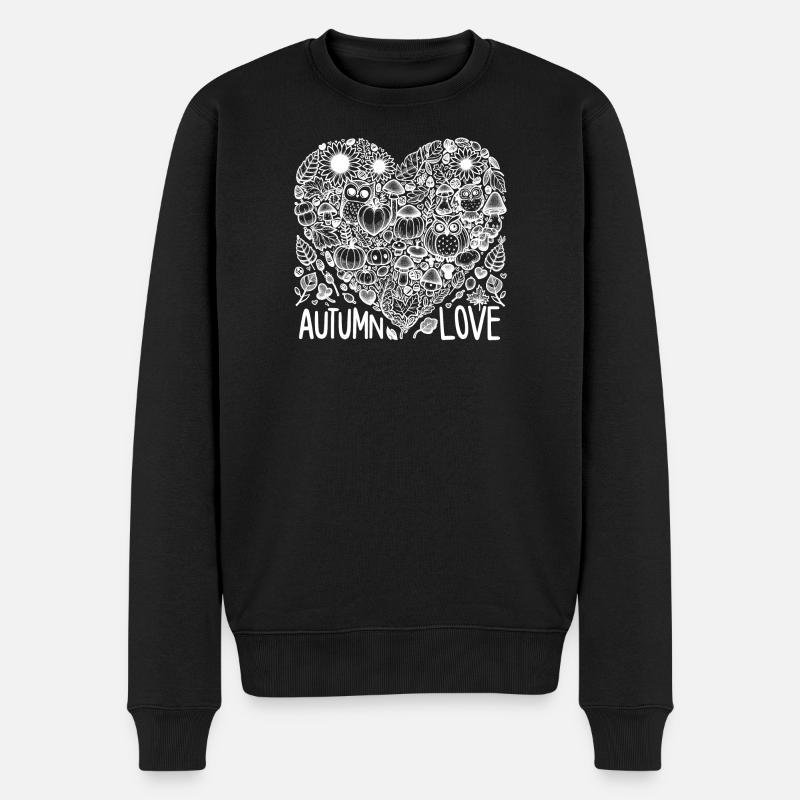 L’amour d’automne - Pull Premium bio Homme - noir