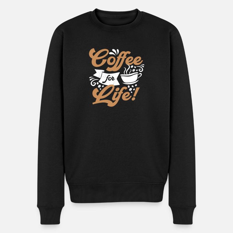 Café pour la vie - Pull Premium bio Homme - noir