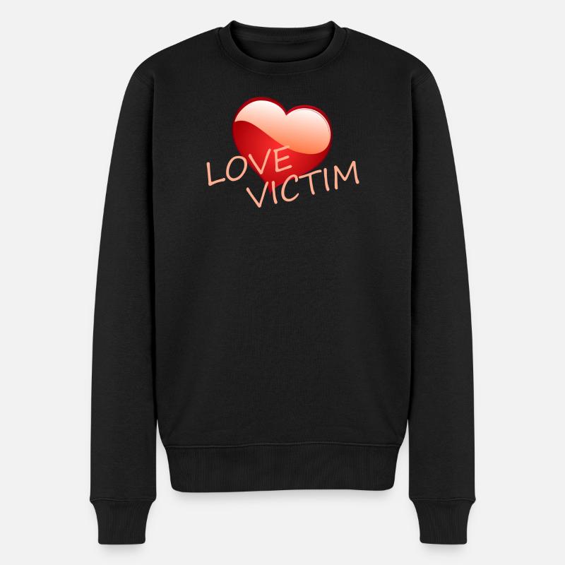VICTIME D’AMOUR - Pull Premium bio Homme - noir