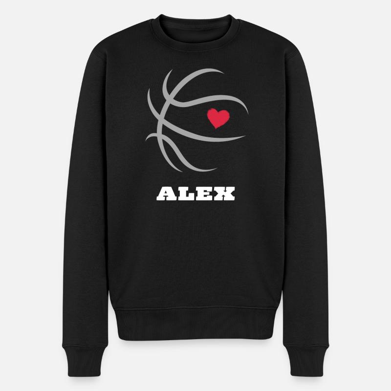 Alexander Name Jungennamen mit A Basketballschuhe - Männer Premium Bio Pullover - Schwarz