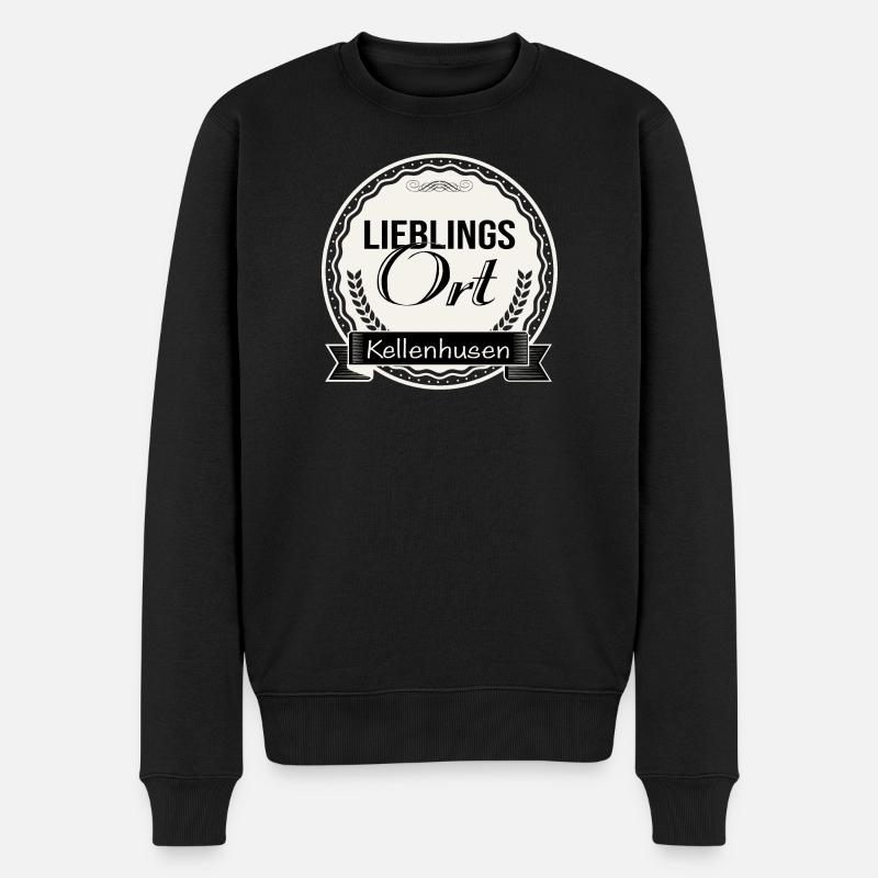Lieblingsort Kellenhusen - Männer Premium Bio Pullover - Schwarz