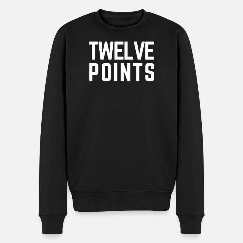 ZWÖLF PUNKTE Eurovision Österreich 2026 - Männer Premium Bio Pullover - Schwarz