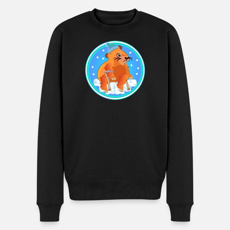 Rétablissez-vous vite - RECOVERY WALKER CAPYBARA - Pull Premium bio Homme - noir