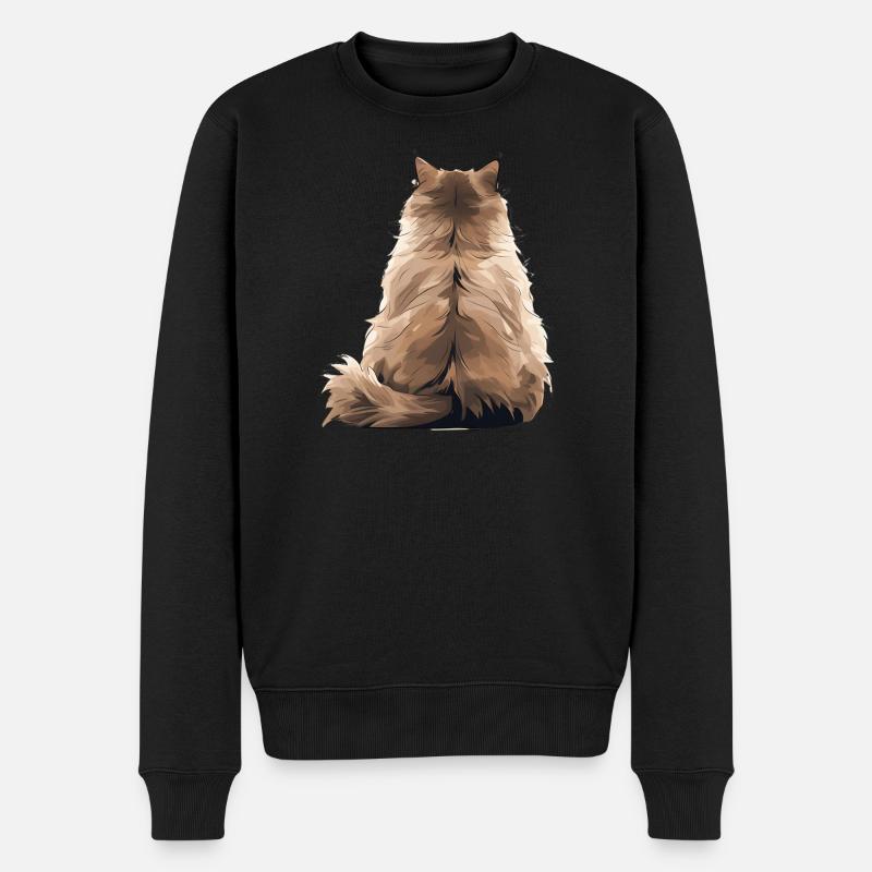 Himalaya - Männer Premium Bio Pullover - Schwarz