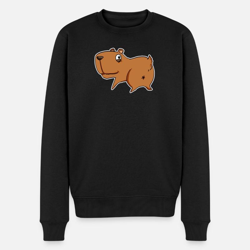 Capybara Wasserschwein - Pull Premium bio Homme - noir