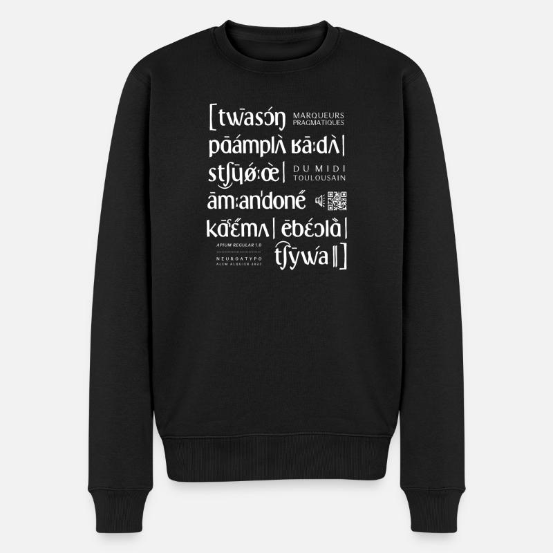 apium - API - Männer Premium Bio Pullover - Schwarz