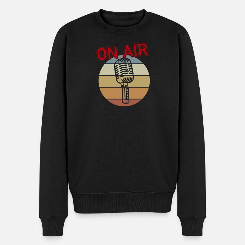 Micro à l’antenne - Pull Premium bio Homme - noir