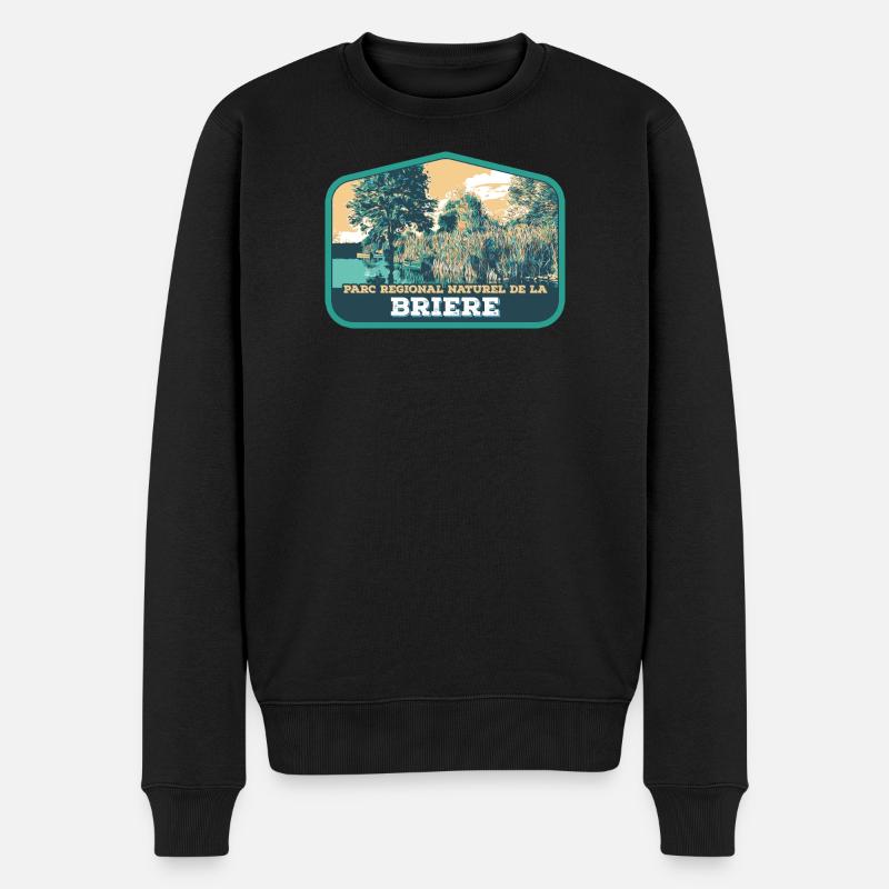 Écusson Paysage Brière : Nature Authentique - Pull Premium bio Homme - noir
