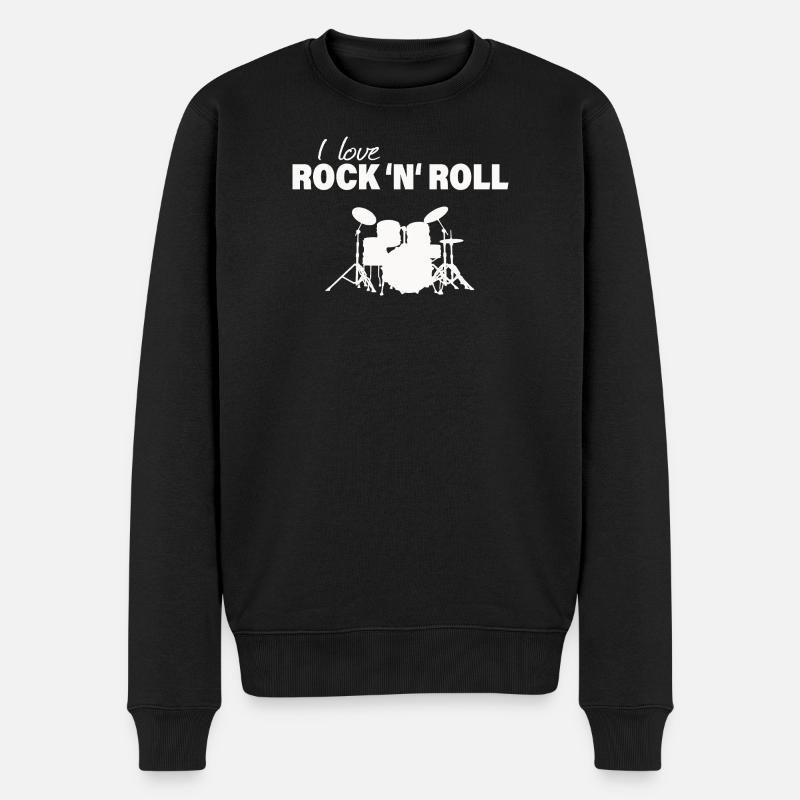 J’ADORE LE ROCK 'N' ROLL - Pull Premium bio Homme - noir