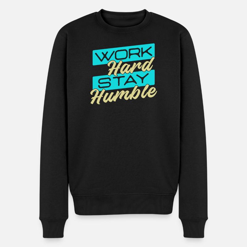 Employé Emploi Travail Carrière Travailleur Profession - Pull Premium bio Homme - noir