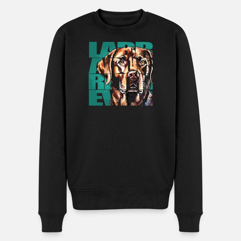 Labrador Retriever Portrait - Pull Premium bio Homme - noir