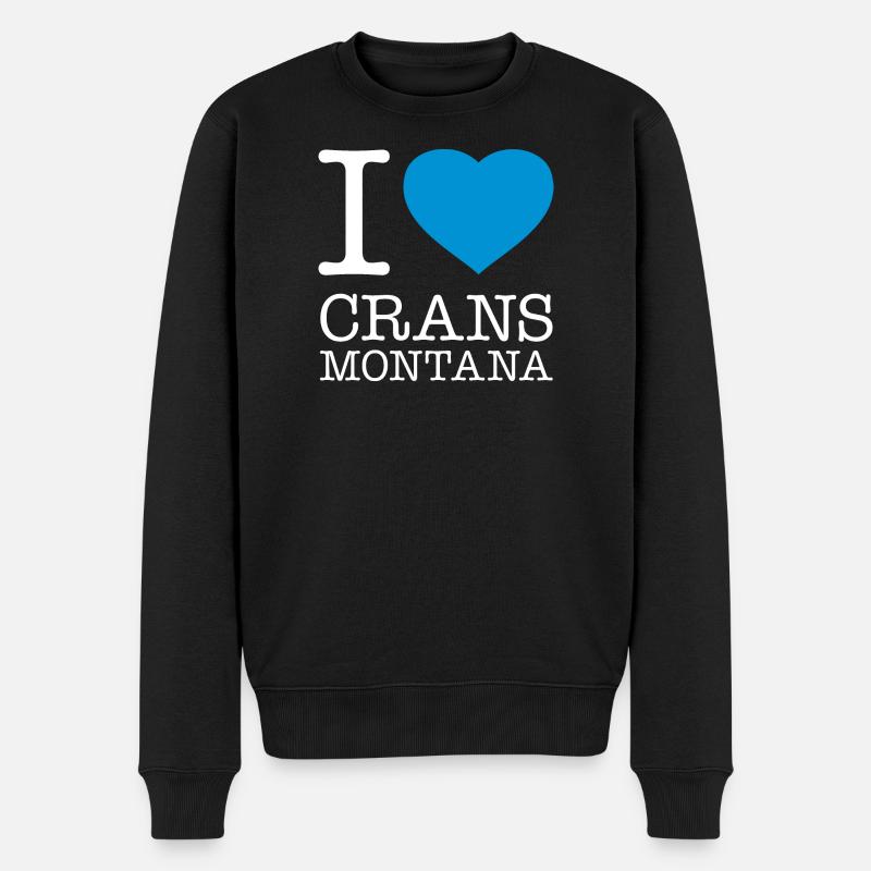 J’ADORE CRANS-MONTANA - Pull Premium bio Homme - noir