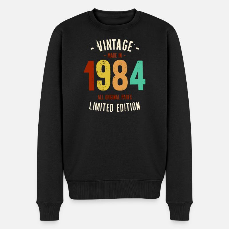Millésime 1984 Edition Limitée - Pull Premium bio Homme - noir