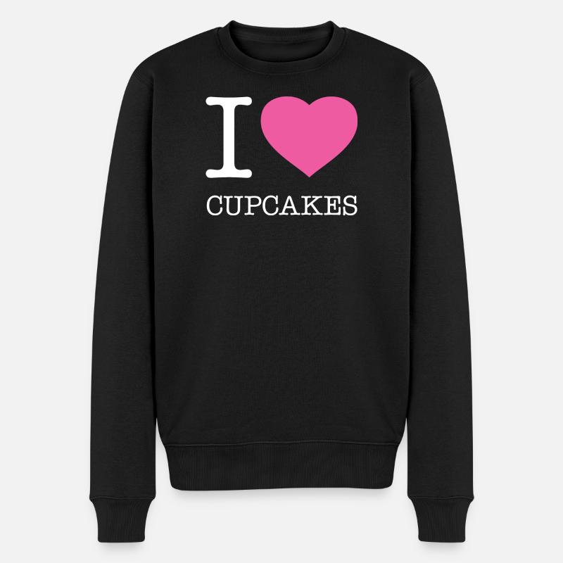J’ADORE LES CUPCAKES - Pull Premium bio Homme - noir