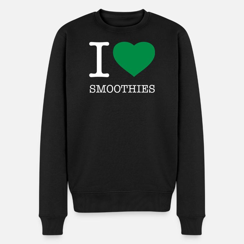 J’ADORE LES SMOOTHIES - Pull Premium bio Homme - noir