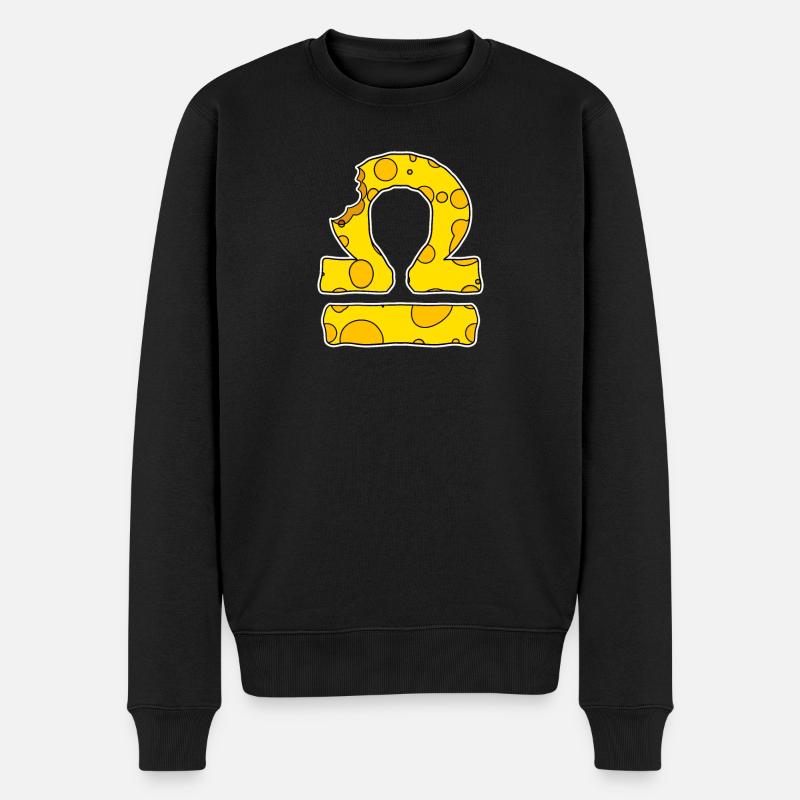 Sternzeichen Waage Symbol - Männer Premium Bio Pullover - Schwarz