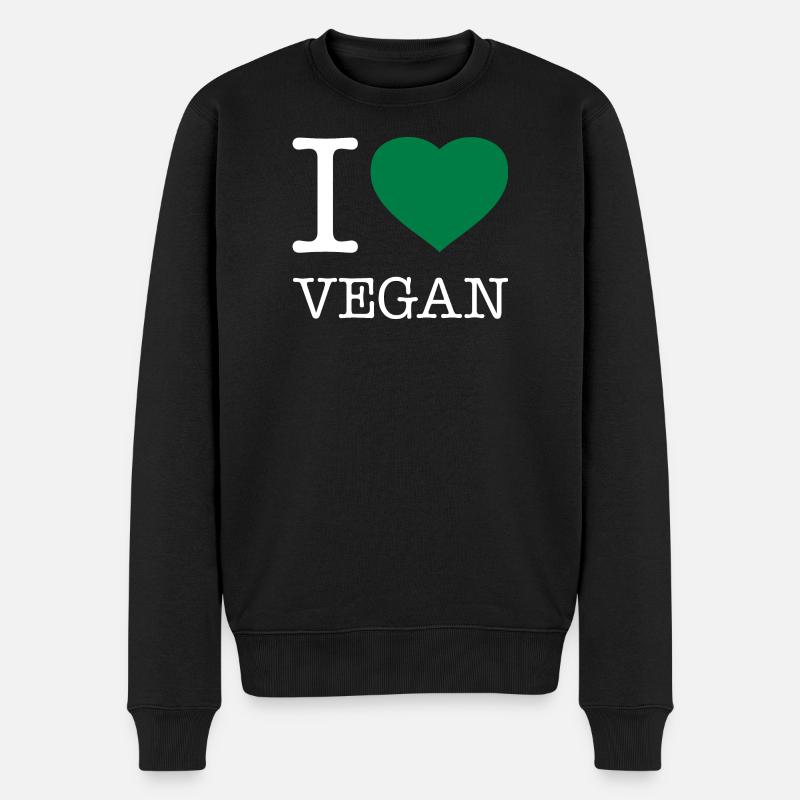 J’ADORE LE VÉGANISME - Pull Premium bio Homme - noir