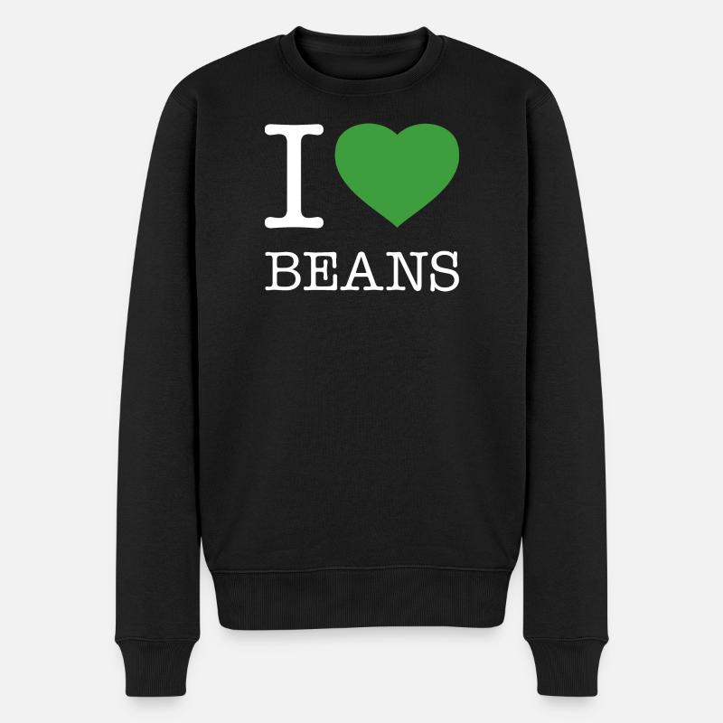 J’AIME LES HARICOTS Bohnen - Pull Premium bio Homme - noir