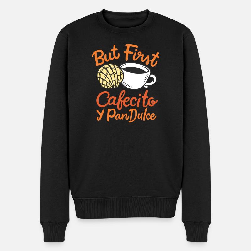 Conchas Cafecito Mexikaner Spanier - Männer Premium Bio Pullover - Schwarz