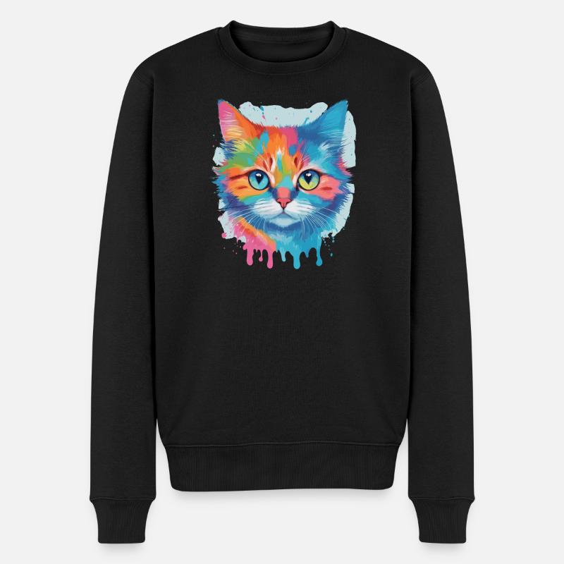 Chat mignon - Pull Premium bio Homme - noir