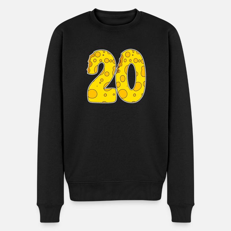 20 ans de fromage Lustig - Pull Premium bio Homme - noir