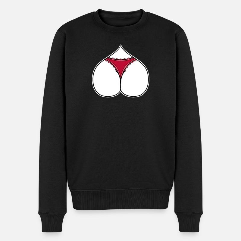 Cul Coeur Amour - Pull Premium bio Homme - noir
