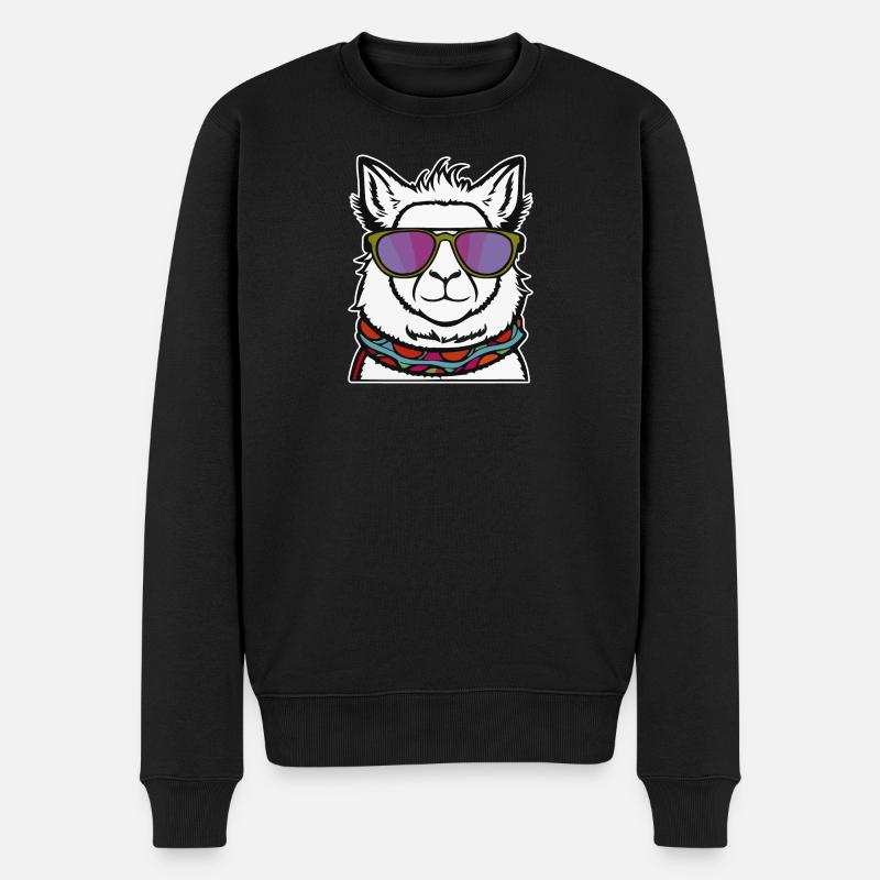 Lama cool - Pull Premium bio Homme - noir