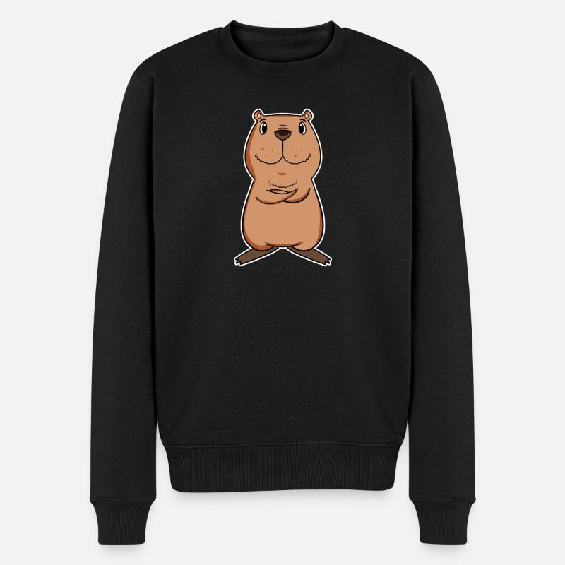 Capybara - Pull Premium bio Homme - noir