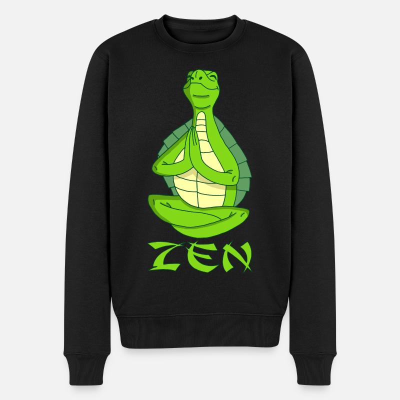 Tortue yogi - Pull Premium bio Homme - noir
