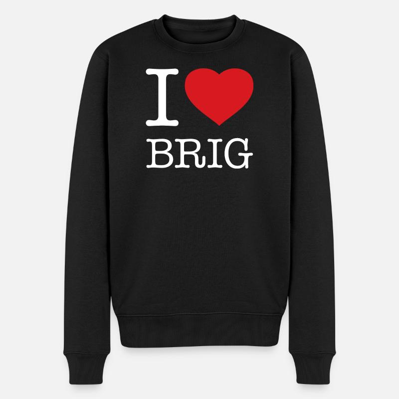 J’AIME BRIGUE - Pull Premium bio Homme - noir