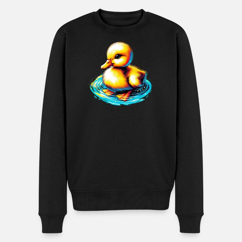 Caneton Canard Canard - Pull Premium bio Homme - noir