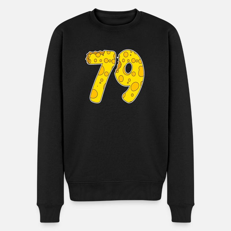 79 ans de Lustig Käse - Pull Premium bio Homme - noir
