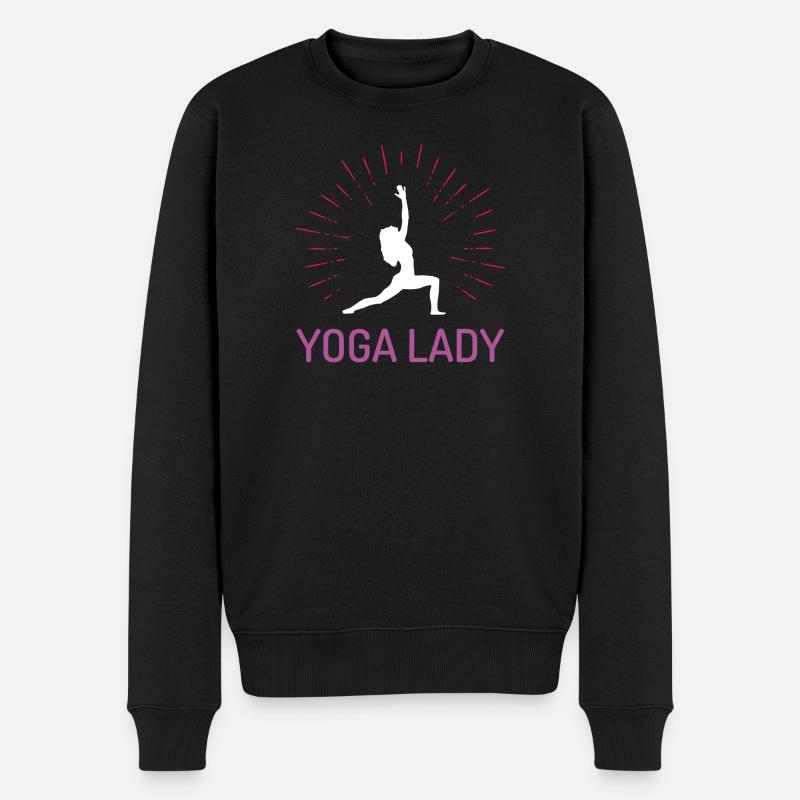 Fille de yoga - Pull Premium bio Homme - noir