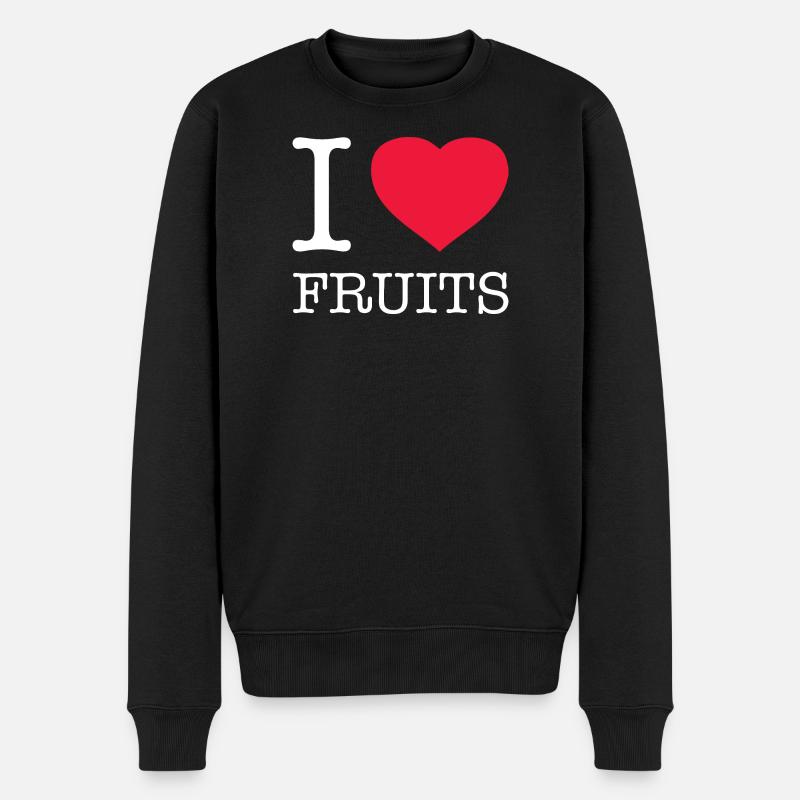 J’AIME LES FRUITS - Pull Premium bio Homme - noir
