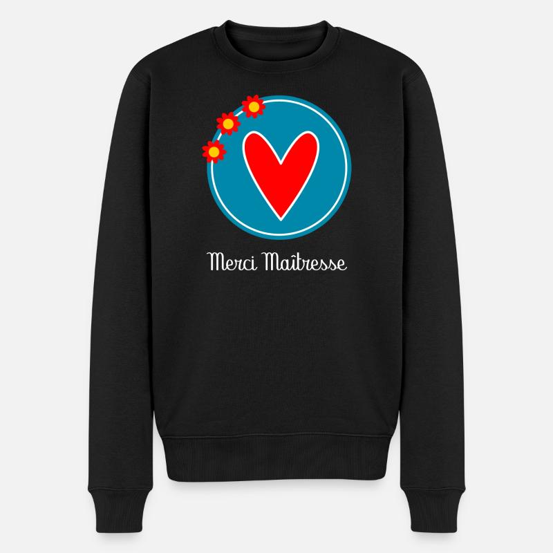 MAÎTRESSE. MERCI. MERCI MAÎTRESSE - Pull Premium bio Homme - noir