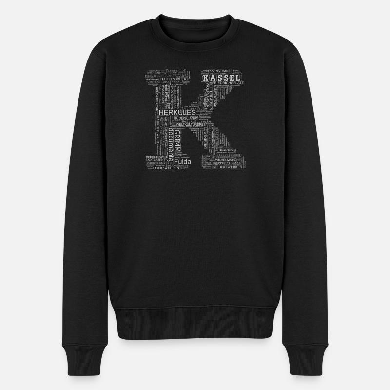 motiv_kassel_k1 - Männer Premium Bio Pullover - Schwarz