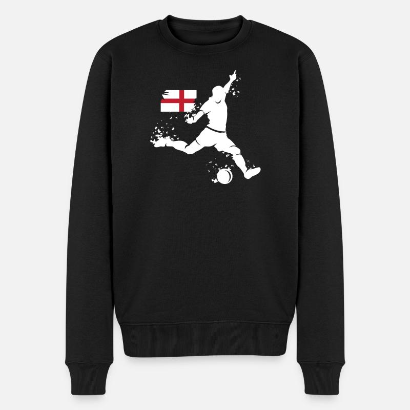 Fußball England Fan Spieler Explosion EM 2024 Team - Männer Premium Bio Pullover - Schwarz