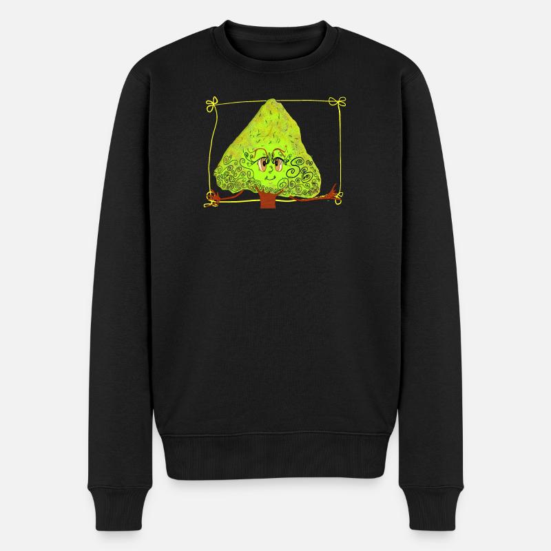 Fantastischer Baum mit Streuseln - Männer Premium Bio Pullover - Schwarz