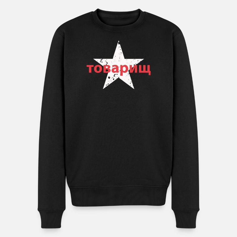 товарищ - Männer Premium Bio Pullover - Schwarz
