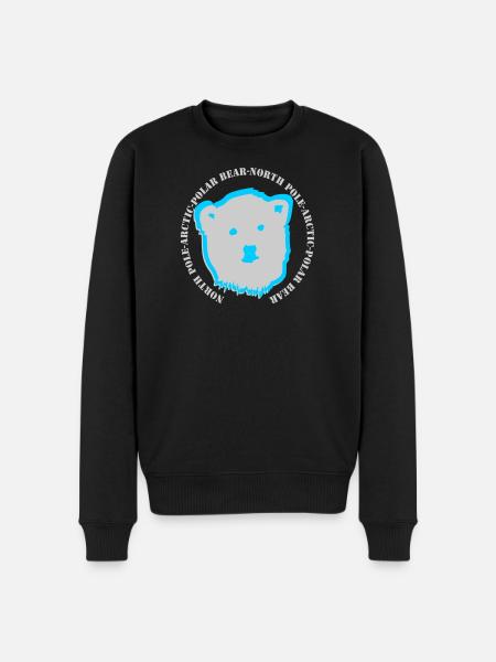Eisbär 6 - Männer Premium Bio Pullover - Schwarz
