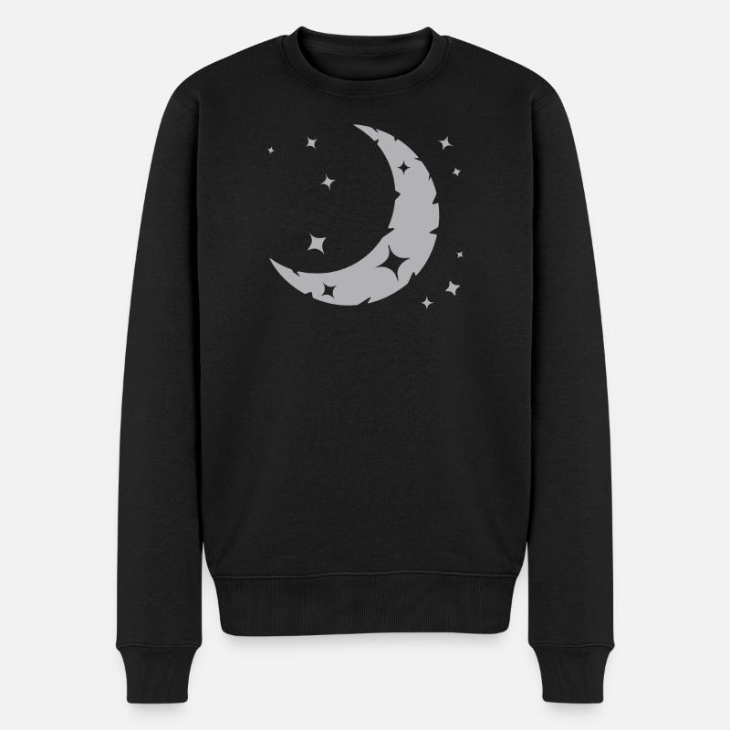 La lune et les étoiles - Pull Premium bio Homme - noir