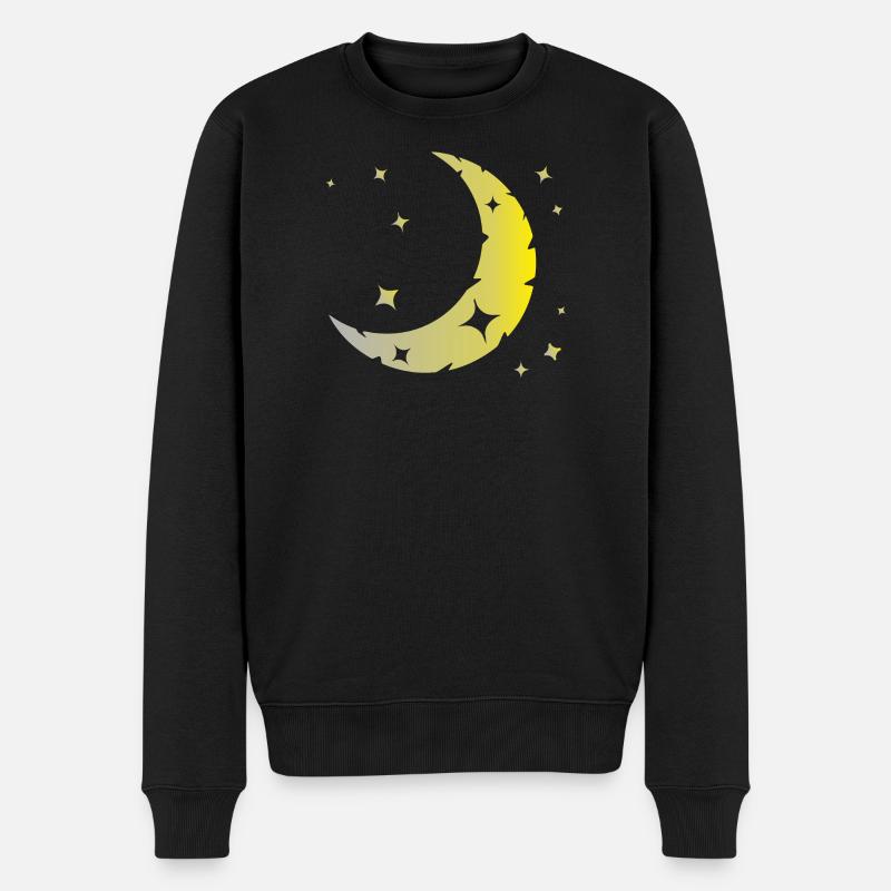 La lune et les étoiles - Pull Premium bio Homme - noir