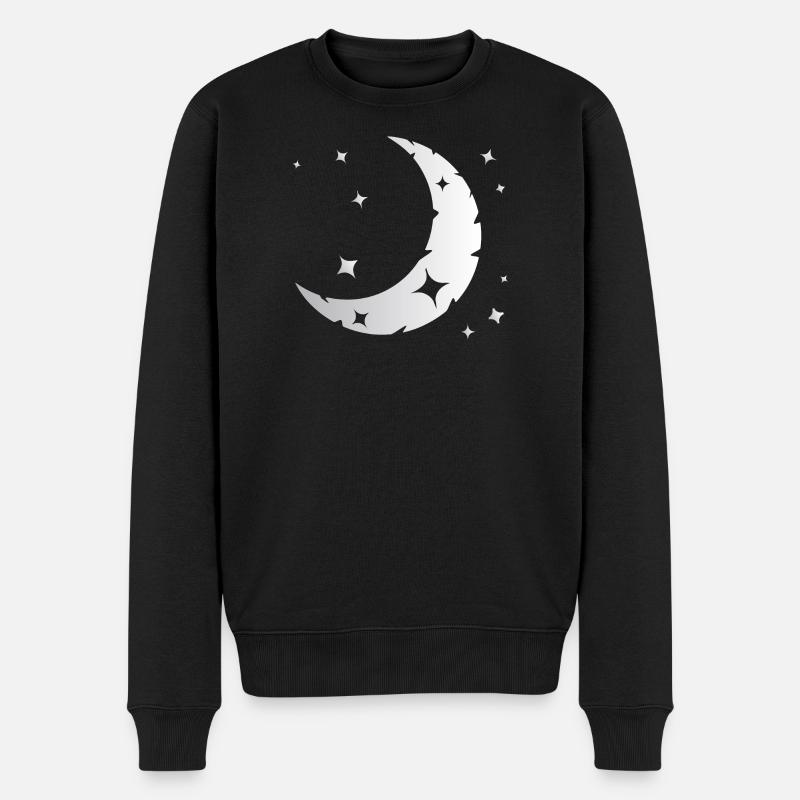 La lune et les étoiles - Pull Premium bio Homme - noir