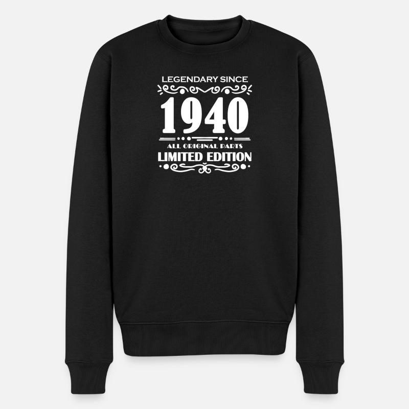 1940 - Année 1940 - Année 1940 - Pull Premium bio Homme - noir