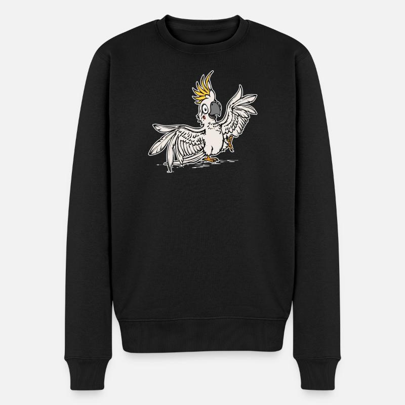 Perroquet, Animal De Compagnie, Tropical, Oiseau, Animaux, Animaux De Zoo - Pull Premium bio Homme - noir