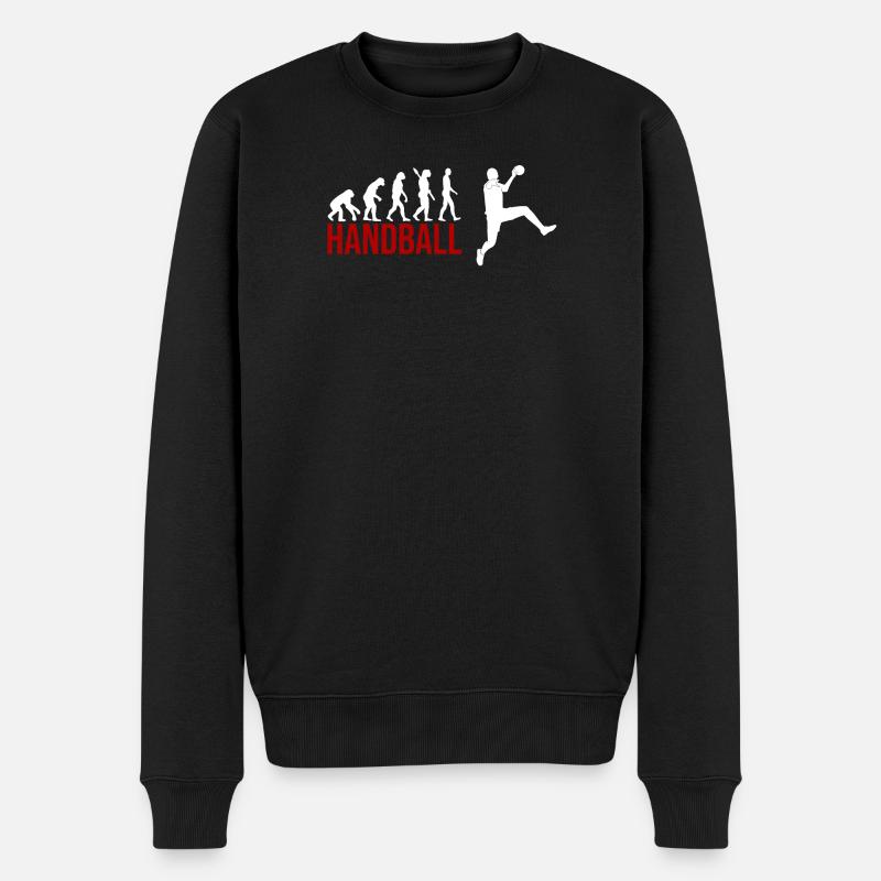 Evolution Handball - Männer Premium Bio Pullover - Schwarz
