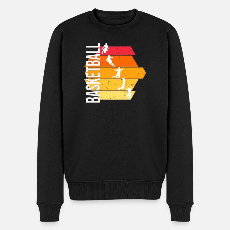 Basketball - Männer Premium Bio Pullover - Schwarz
