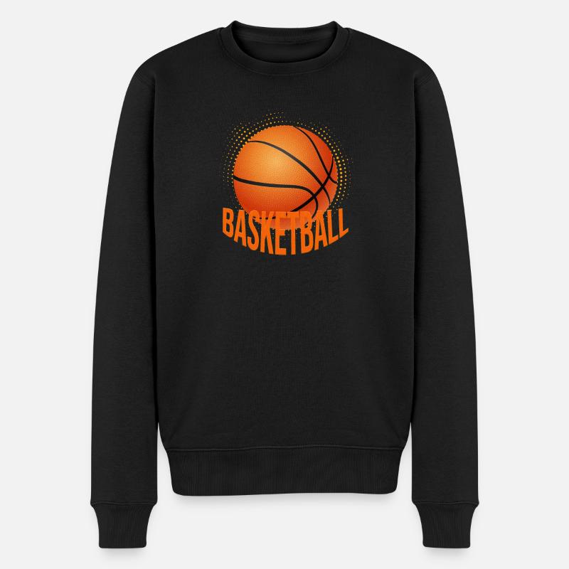 Basketball - Männer Premium Bio Pullover - Schwarz