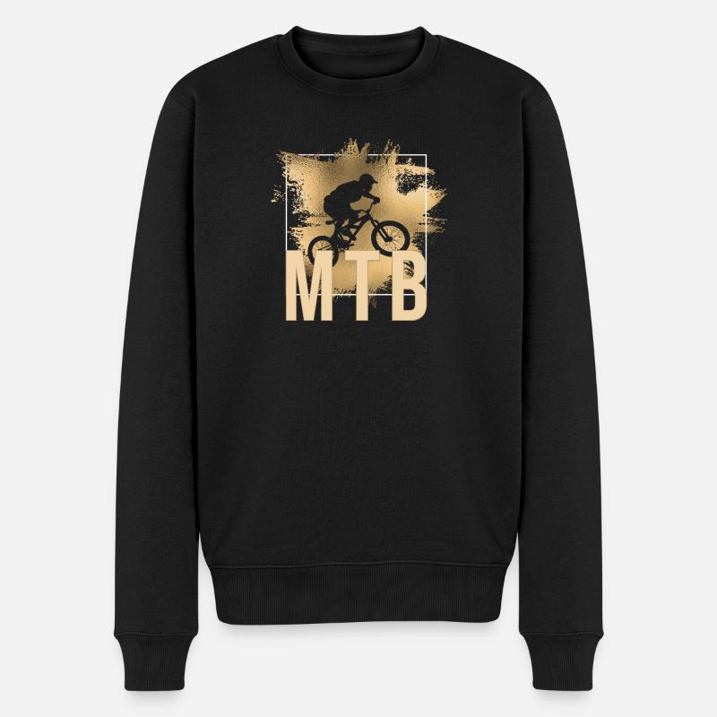 MTB - Männer Premium Bio Pullover - Schwarz